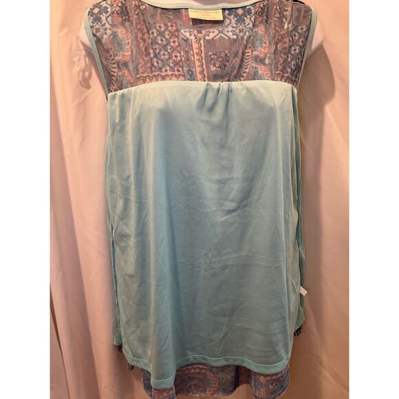 Bobbie Brooks Multi-Color Pattered Flowy Tank Top - Size L - NWOT - Picture 7 of 7